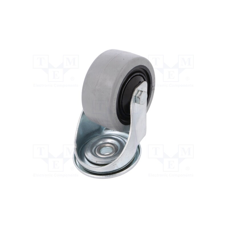 1 pcs x RADER - KJE-POGES 80K1 - Transport wheel, Ø: 80mm, W: 36mm, H: 105mm, torsional, 150kg, rubber