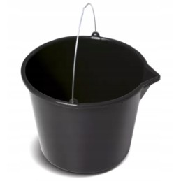 Prosperplast 12l black plastic garden bucket