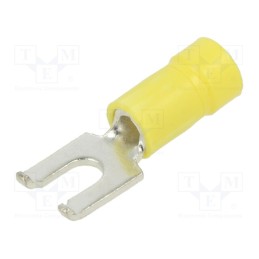 5 pcs x PANDUIT - PV10-8FF-L - Tip: fork, Ø: 4mm, 4÷6mm2, crimped, for cable, insulated, tinned