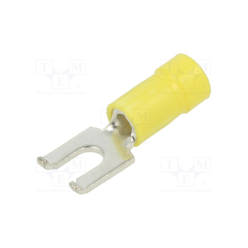 5 pcs x PANDUIT - PV10-8FF-L - Tip: fork, Ø: 4mm, 4÷6mm2, crimped, for cable, insulated, tinned