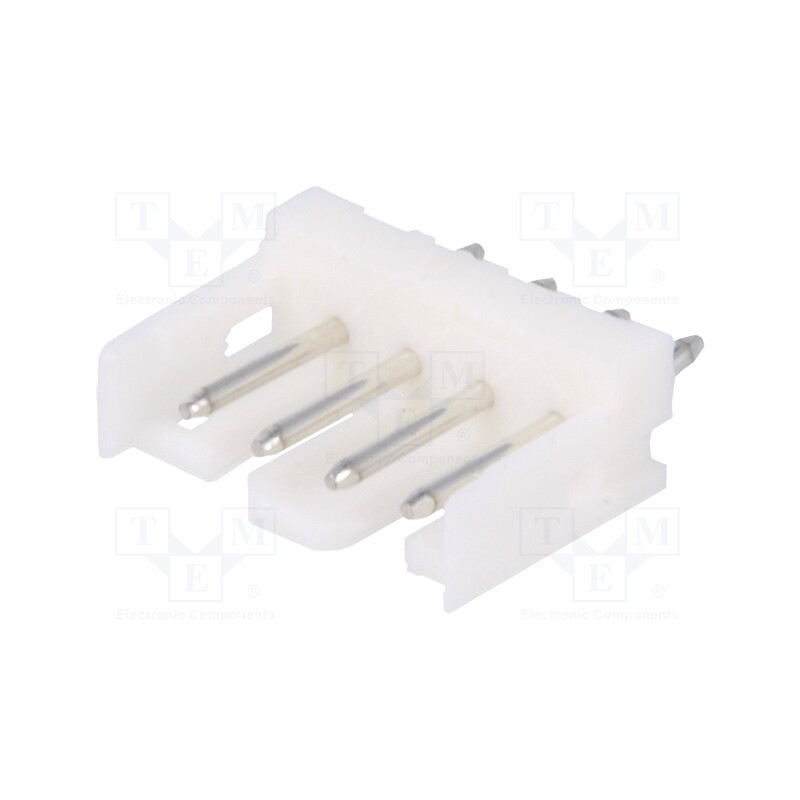 5 pcs x TE Connectivity - 292161-4 - Socket, wire-board, male, CT, 2mm, PIN: 4, THT, on PCBs, 4A, tinned
