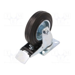 1 pcs x RADER - CKPW-SG 125W-HC - Transport wheel, Ø: 125mm, W: 25mm, H: 152mm, torsional with lock
