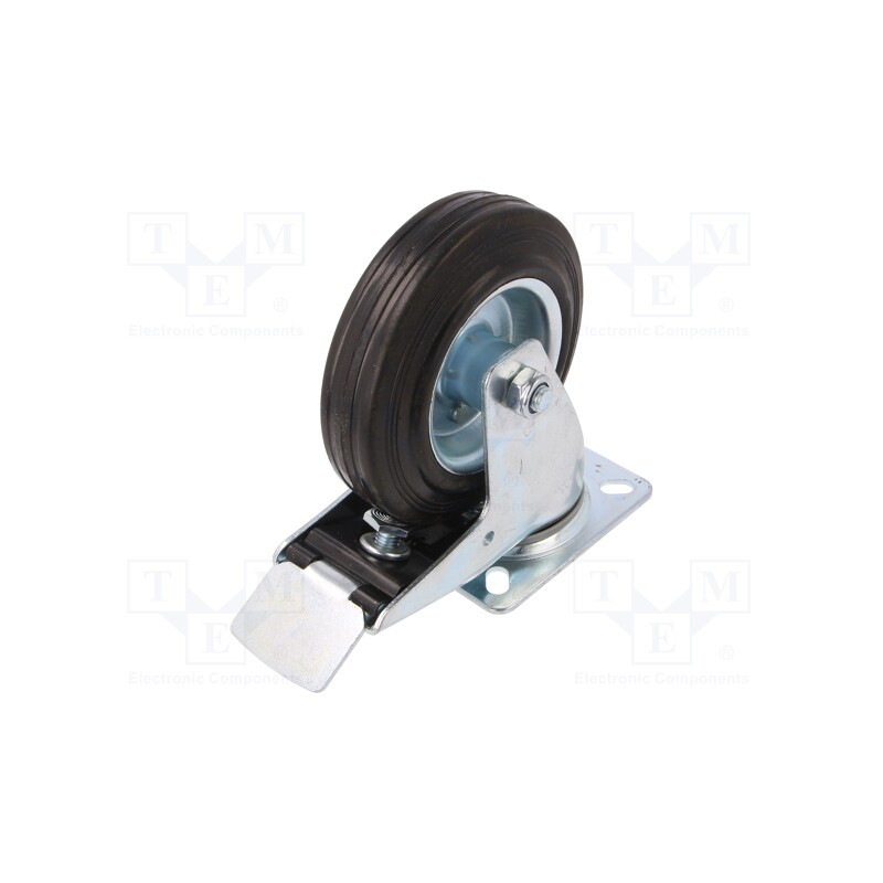 1 pcs x RADER - CKPW-SG 125W-HC - Transport wheel, Ø: 125mm, W: 25mm, H: 152mm, torsional with lock