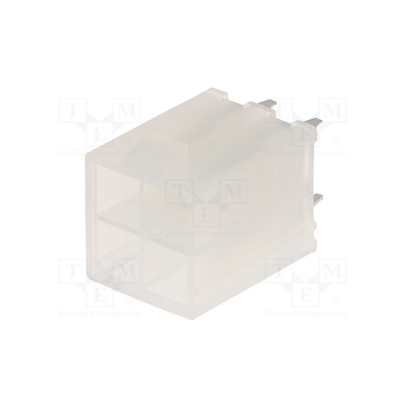 5 pcs x MOLEX - 39281043 - Socket, wire-board, male, Mini-Fit Jr, 4.2mm, PIN: 4, THT, 9A, tinned