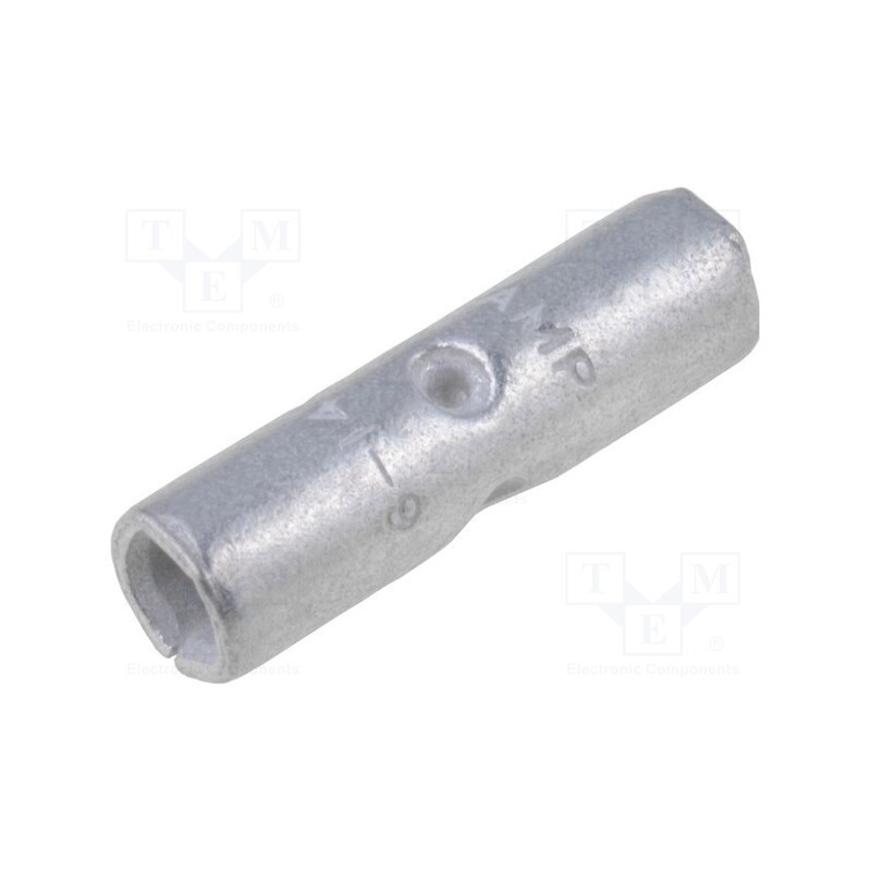 5 pcs x TE Connectivity - 31819 - Tip: butt splice, non-insulated, brass, 1.25÷2mm2, tinned, crimped