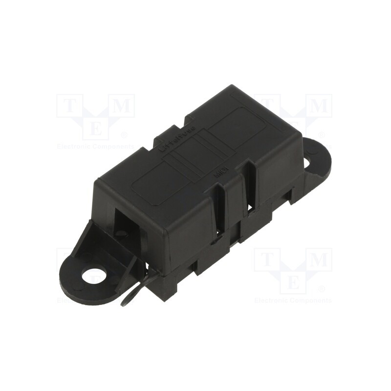 1 pcs x LITTELFUSE - 04980903ZXT - Fuse holder, 200A, M6 screw, Leads: solder lugs M5, UL94V-HB, 32V