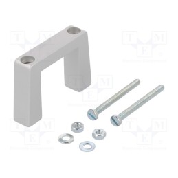 1 pcs x MENTOR - 3268.1111 - Handle, aluminium, grey, H: 40mm, L: 57.5mm, W: 12.2mm