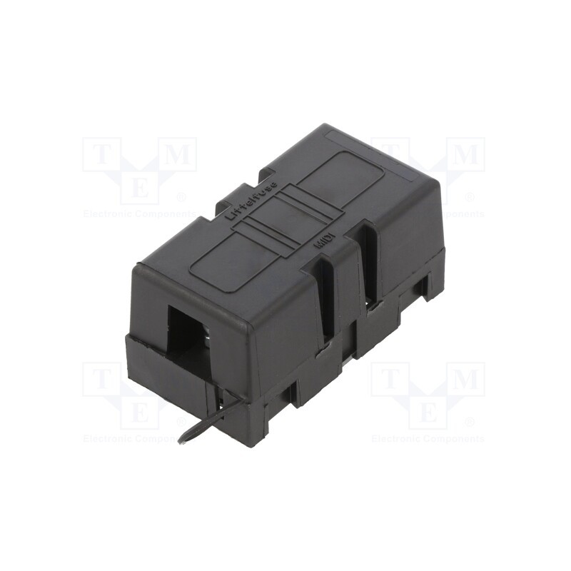 1 pcs x LITTELFUSE - 04980900ZXT - Fuse holder, 40mm, 200A, on cable, Leads: screw M5, black, 58VDC