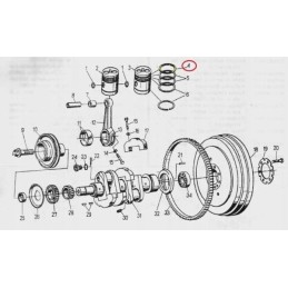 Piston seal ring 102x2 c 330