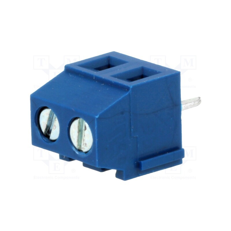 5 pcs x DEGSON ELECTRONICS - DG381-3.81-02P-12-00A(H) - PCB terminal block, angled 90°, 3.81mm, ways: 2, on PCBs, 1.5mm2