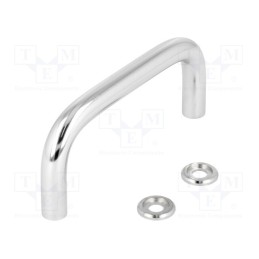 1 pcs x ELESA+GANTER - GN 425-10-88-CR - Handle, chromium plated steel, chromium plated, H: 43mm, Ø: 10mm