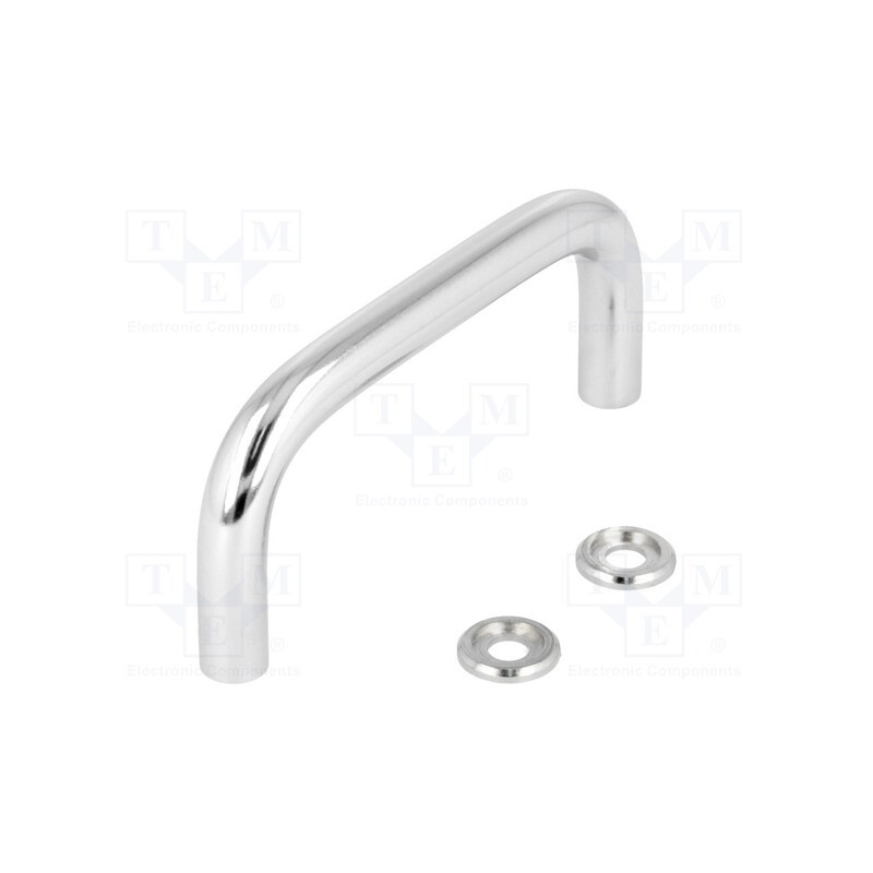 1 pcs x ELESA+GANTER - GN 425-10-88-CR - Handle, chromium plated steel, chromium plated, H: 43mm, Ø: 10mm