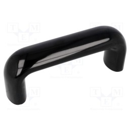 1 pcs x ELESA+GANTER - 36601 - Handle, duroplast, black, H: 54mm, L: 138mm, W: 30mm, Thread: M8