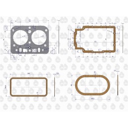 Engine gasket set C 330 original Ursus