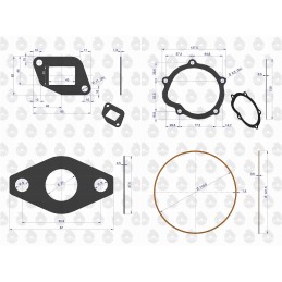 Engine gasket set C 330 original Ursus