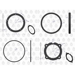 Engine gasket set C 330 original Ursus