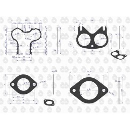 Engine gasket set C 330 original Ursus