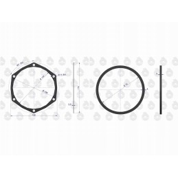 Engine gasket set C 330 original Ursus