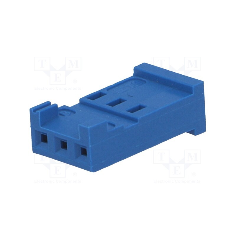 5 pcs x TE Connectivity - 281838-3 - Plug, wire-board, female, HE14, 2.54mm, PIN: 3, w/o contacts