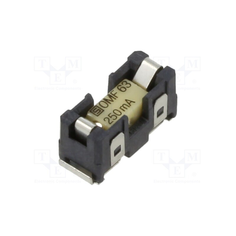 1 pcs x SCHURTER - 3422.0006.11 - Fuse holder, cylindrical fuses, SMT, -40÷85°C, 250mA, UL94V-0
