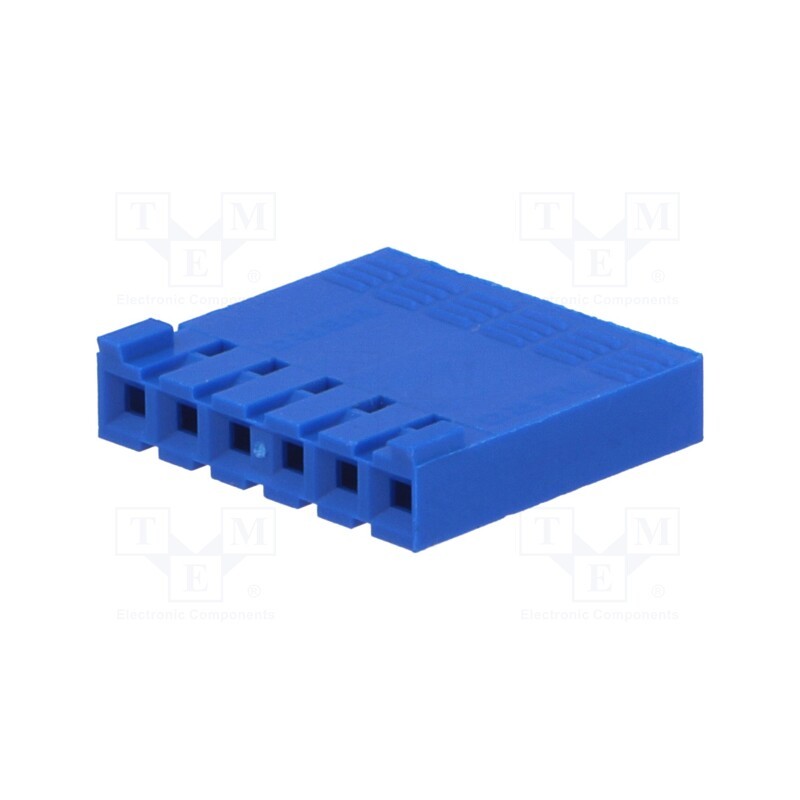 5 pcs x Amphenol Communications Solutions - 65240-006LF - Plug, wire-board, female, PIN: 6, w/o contacts, 2.54mm, for cable