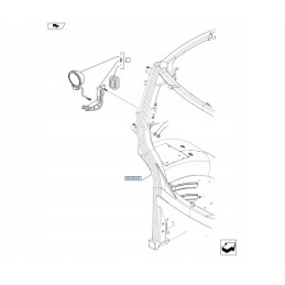 New Holland Case 84273179 work lamp mount