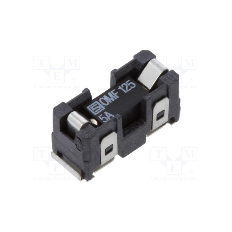1 pcs x SCHURTER - 3404.2317.11 - Fuse holder, cylindrical fuses, SMT, -40÷85°C, 5A, UL94V-0, black