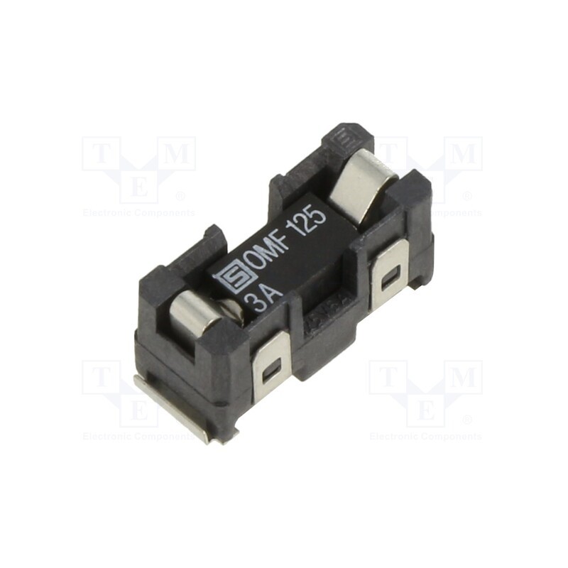 1 pcs x SCHURTER - 3404.2314.11 - Fuse holder, cylindrical fuses, SMT, -40÷85°C, 3A, UL94V-0, black