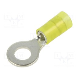 5 pcs x PANDUIT - PN10-14R-D - Tip: ring, Ø: 6mm, 4÷6mm2, crimped, for cable, insulated, tinned