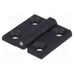 1 pcs x ELESA+GANTER - GN 237-ZD-40-40-A-SW - Hinge, Width: 40mm, zinc and aluminium alloy, black, H: 40mm
