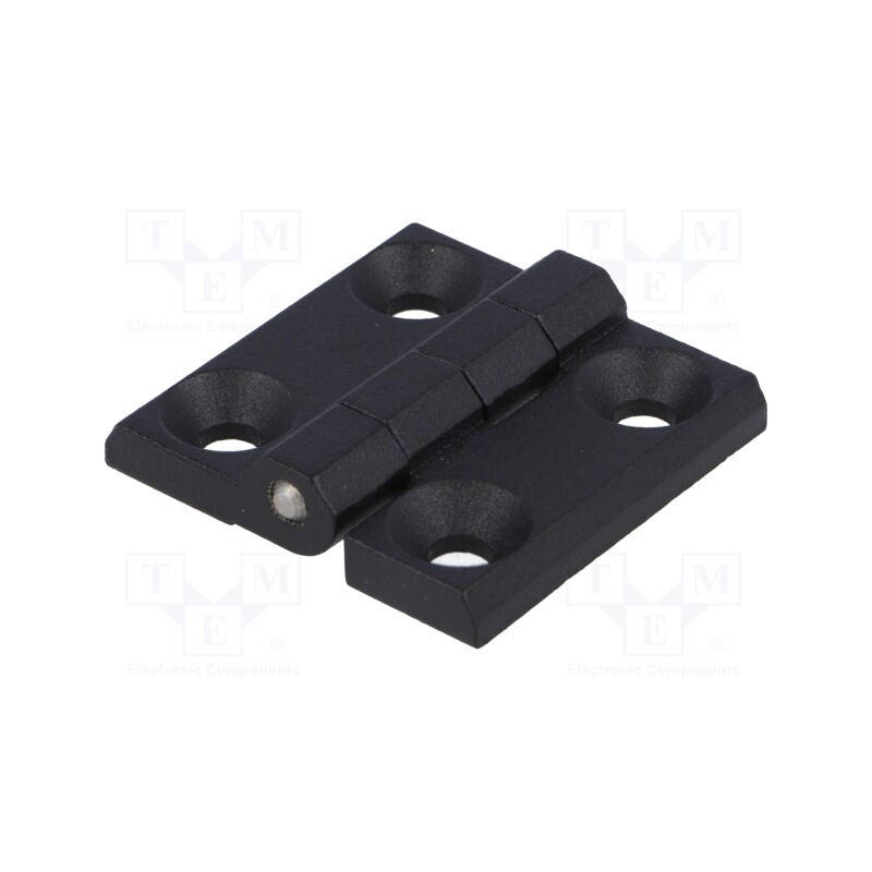 1 pcs x ELESA+GANTER - GN 237-ZD-40-40-A-SW - Hinge, Width: 40mm, zinc and aluminium alloy, black, H: 40mm