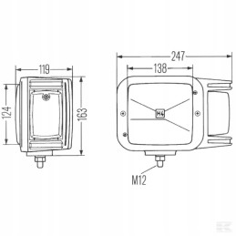 Right headlight hella 1ea007108021