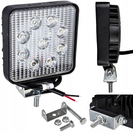 LED work lamp 27w 12 24v, vibration-resistant