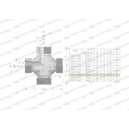 Metric hydraulic manifold bbbb m36x2 28l var