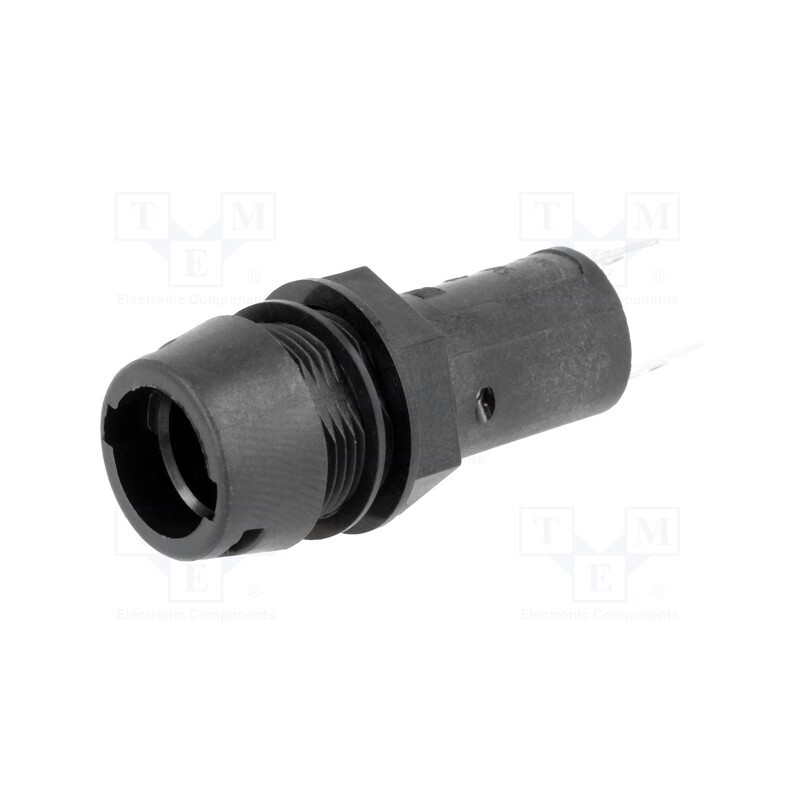 1 pcs x SCHURTER - 3101.0115 - Fuse holder, cylindrical fuses, 5x20mm, 10A, on panel, black, FPG1