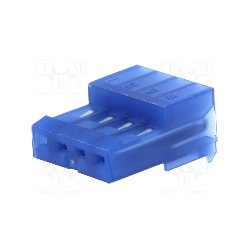5 pcs x TE Connectivity - 3-640442-4 - Plug, wire-board, female, PIN: 4, 2.54mm, IDC, for cable, MTA-100