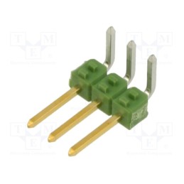 5 pcs x TE Connectivity - 826631-3 - Pin header, pin strips, AMPMODU MOD II, male, PIN: 3, angled 90°