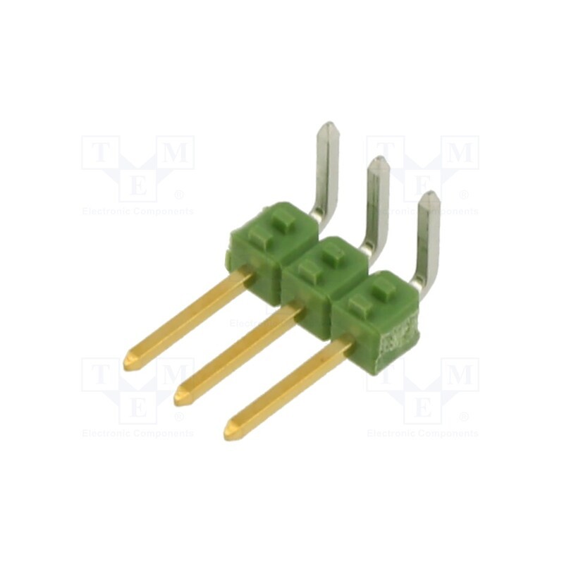 5 pcs x TE Connectivity - 826631-3 - Pin header, pin strips, AMPMODU MOD II, male, PIN: 3, angled 90°