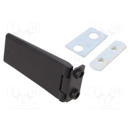 1 pcs x ROZTOCZE - 3.ZN3.001 - Hinge, Width: 63mm, zinc alloy, black, H: 33mm