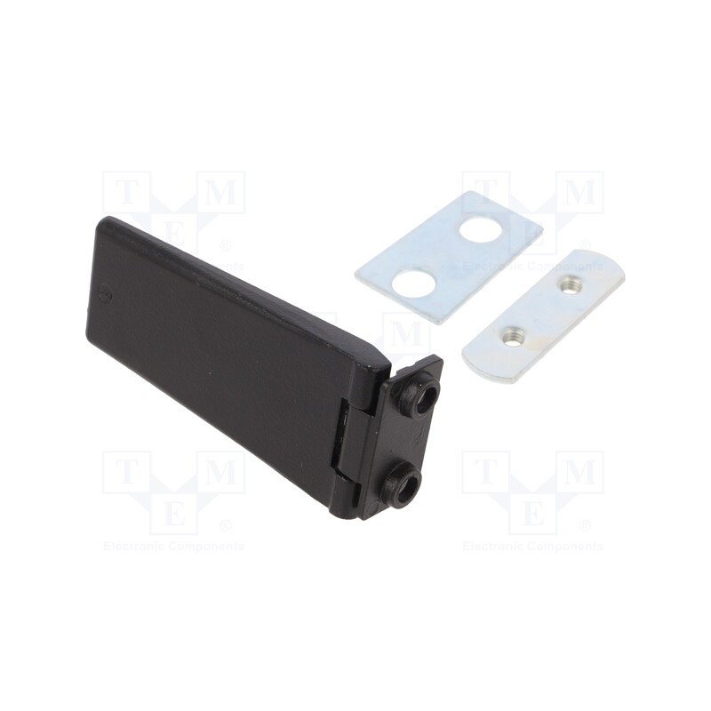 1 pcs x ROZTOCZE - 3.ZN3.001 - Hinge, Width: 63mm, zinc alloy, black, H: 33mm