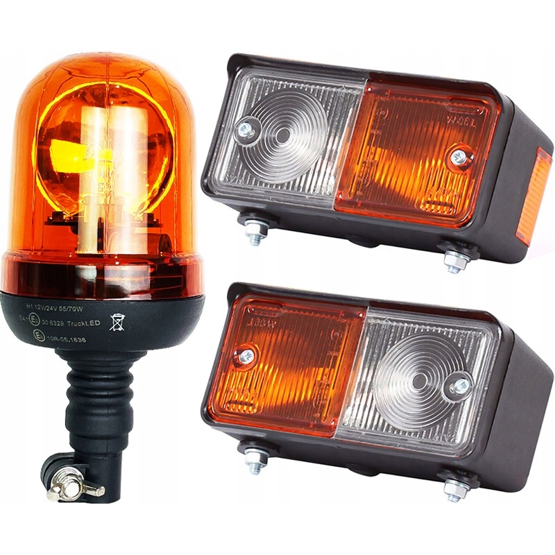 A set of front combination lamps with a rooster
