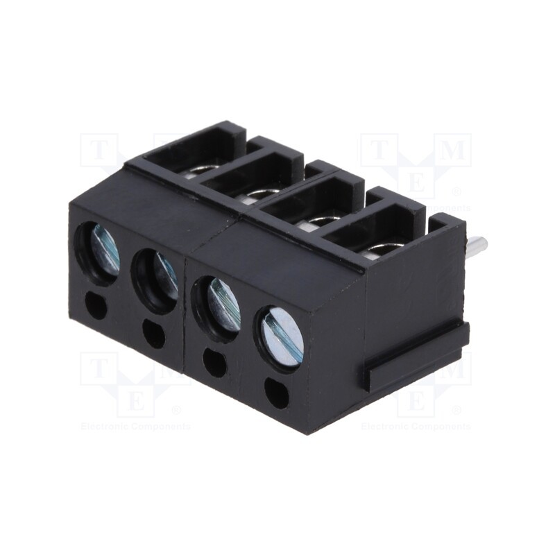5 pcs x DEGSON ELECTRONICS - DG300-5.0-04P-13-00AH - PCB terminal block, angled 90°, 5mm, ways: 4, on PCBs, 2.5mm2, 24A