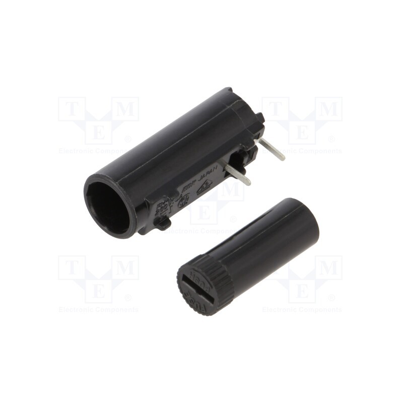 1 pcs x ESKA - 502830 - Fuse holder, cylindrical fuses, THT, 5x20mm, 10A, Pitch: 10mm, 5mΩ
