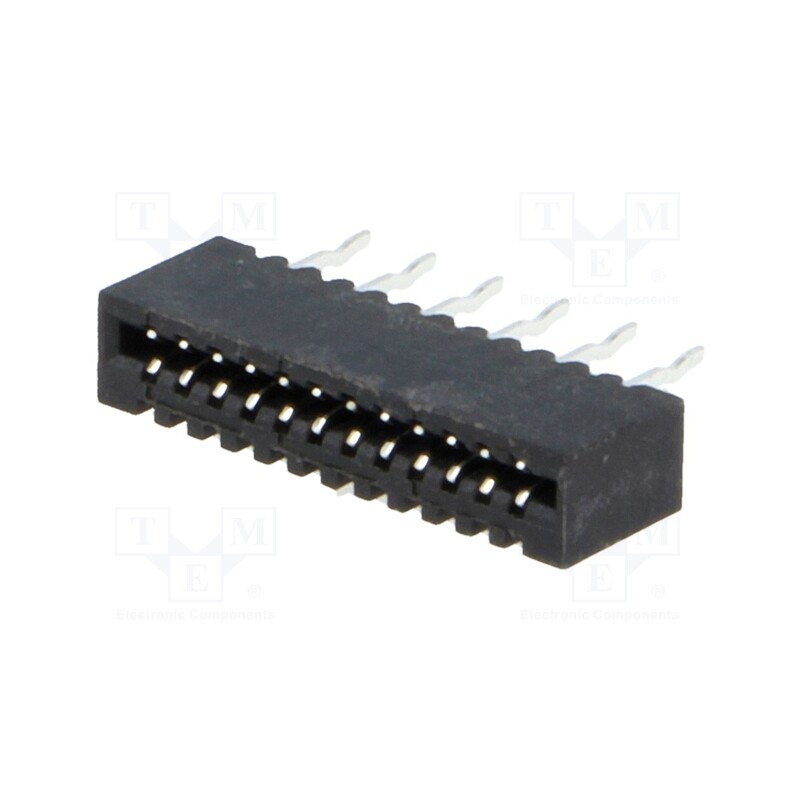 5 pcs x CONNFLY - DS1020-04-12BVT1 - Connector: FFC/FPC, straight, PIN: 12, Non-ZIF, THT, tinned, 20mΩ