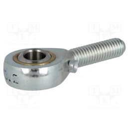 1 pcs x ELESA+GANTER - GN 648.2-8-M8L-N - Ball joint, 8mm, M8, 1.25, left hand thread,outside, brass,steel