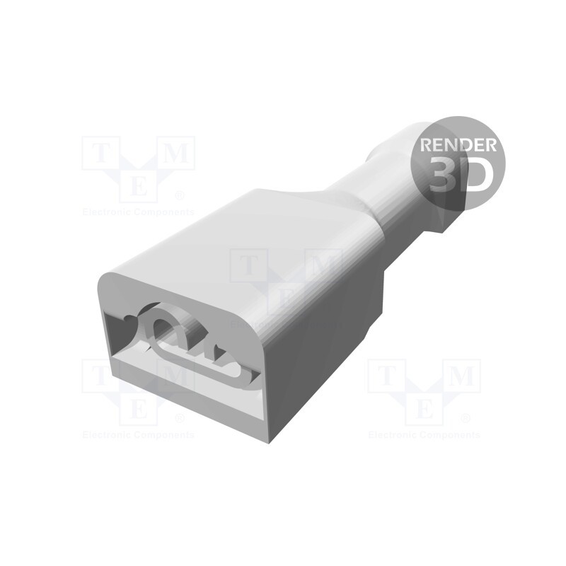 5 pcs x TE Connectivity - 2-520932-2 - Terminal: flat, 2.8mm, 0.5mm, female, 0.32÷0.82mm2, crimped, tinned