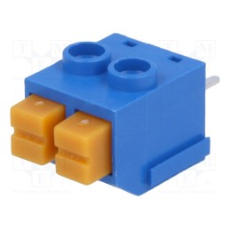 5 pcs x DEGSON ELECTRONICS - DG390-5.0-02P-12-00A(H) - PCB terminal block, angled 90°, 5mm, ways: 2, on PCBs, 1mm2, tinned