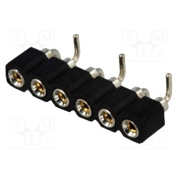 5 pcs x CONNFLY - DS1002-01-1*6S13 - Socket, pin strips, female, PIN: 6, turned contacts, vertical, SMT