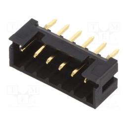 5 pcs x HIROSE - DF3-6P-2DSA(01) - Socket, wire-wire/PCB, male, DF3, 2mm, PIN: 6, THT, on PCBs, straight