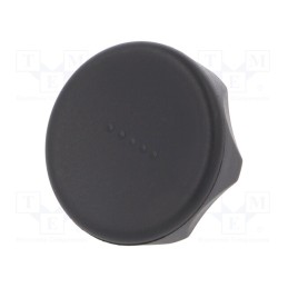 1 pcs x ELESA+GANTER - 222221-C1 - Knob, Ø: 45mm, Ext.thread: M8, 20mm, technopolymer PA, Cap: black